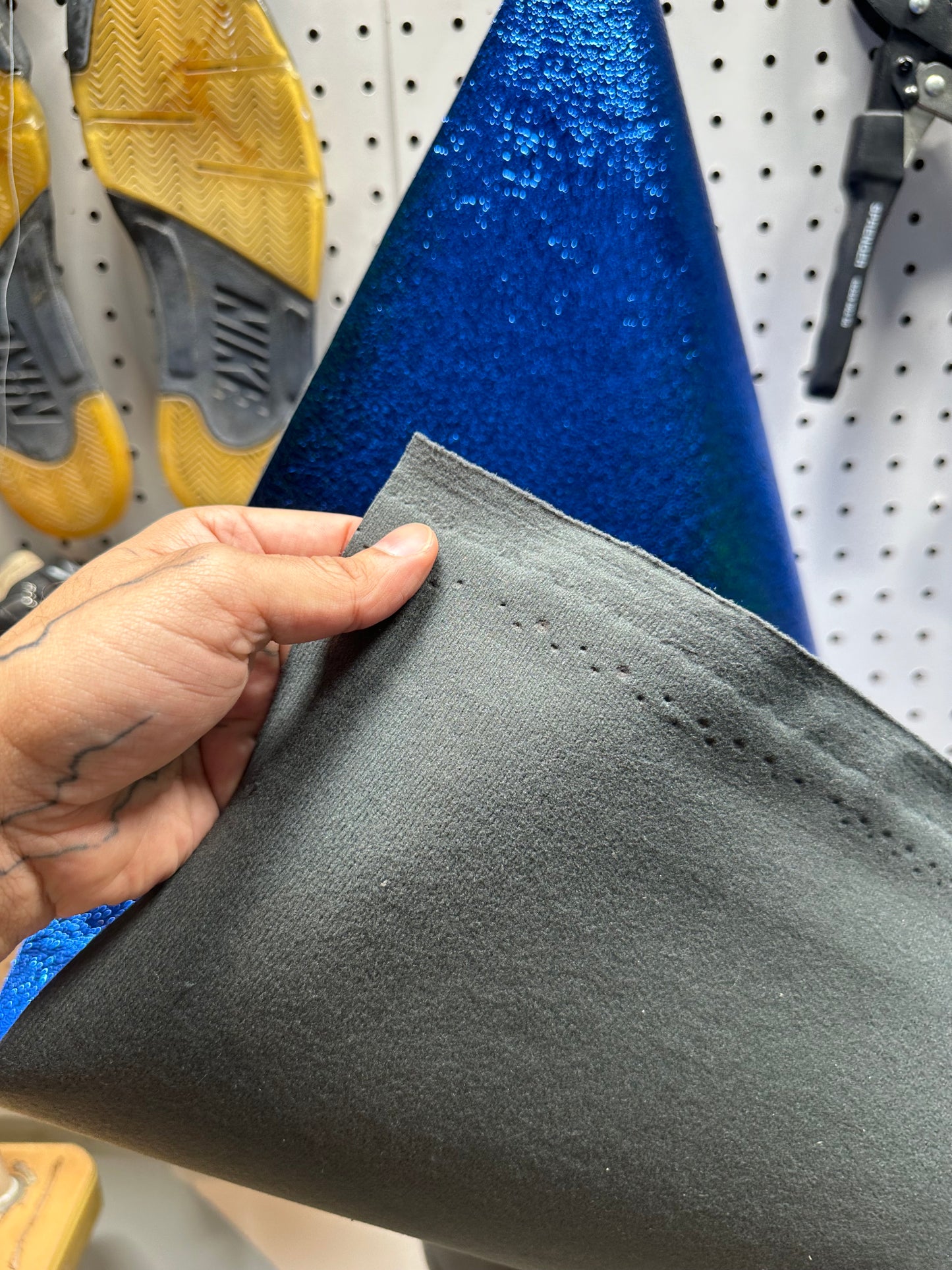 Leather - Metalic Texture Blue PU