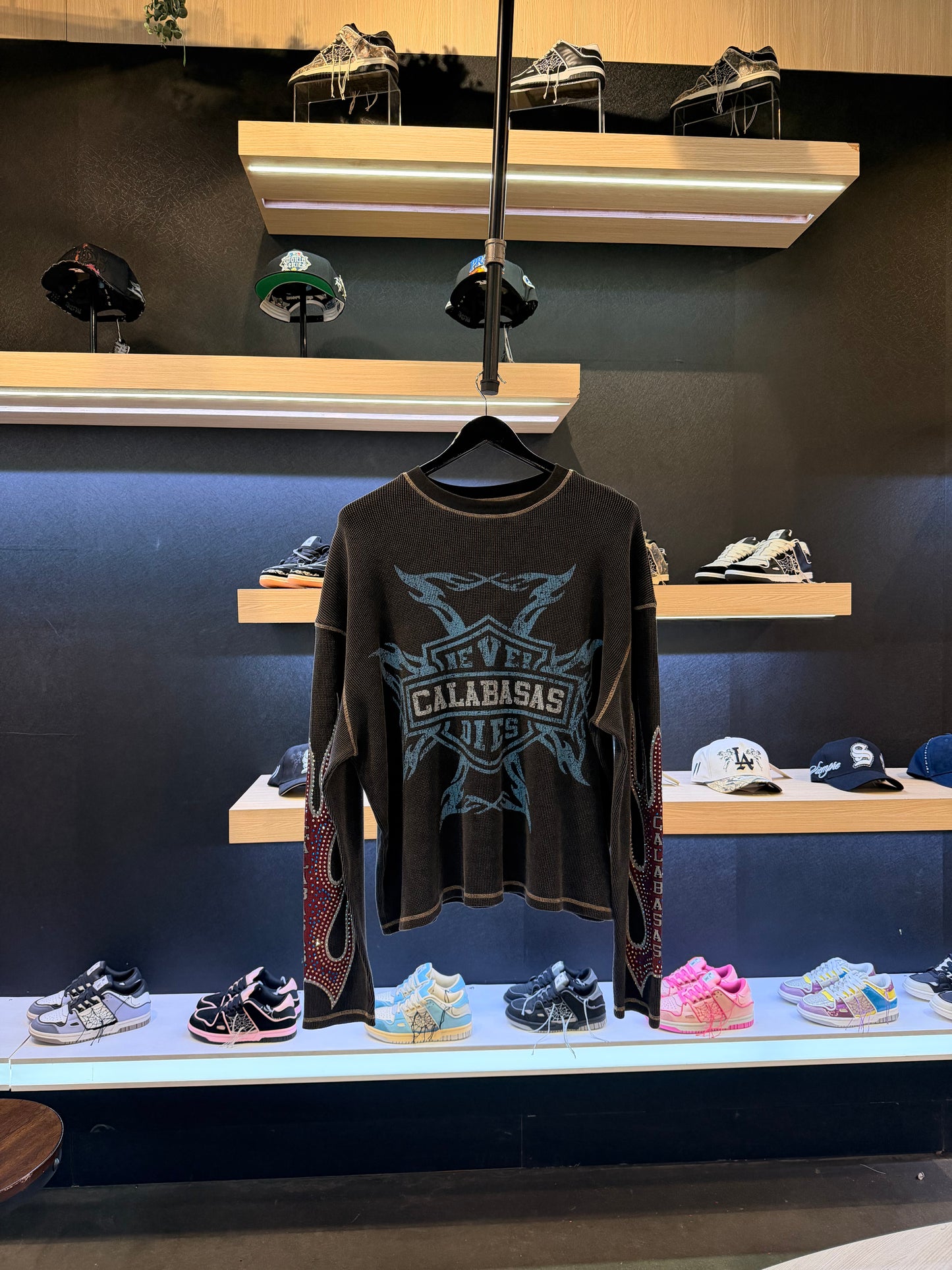 Cozy Calabasas Long sleeve Rhinestone