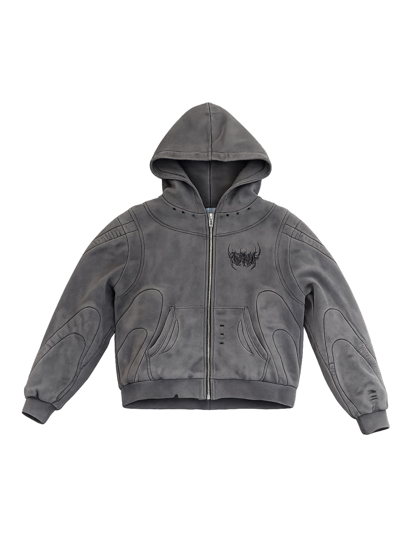 Arana stone wash grey Hoodie