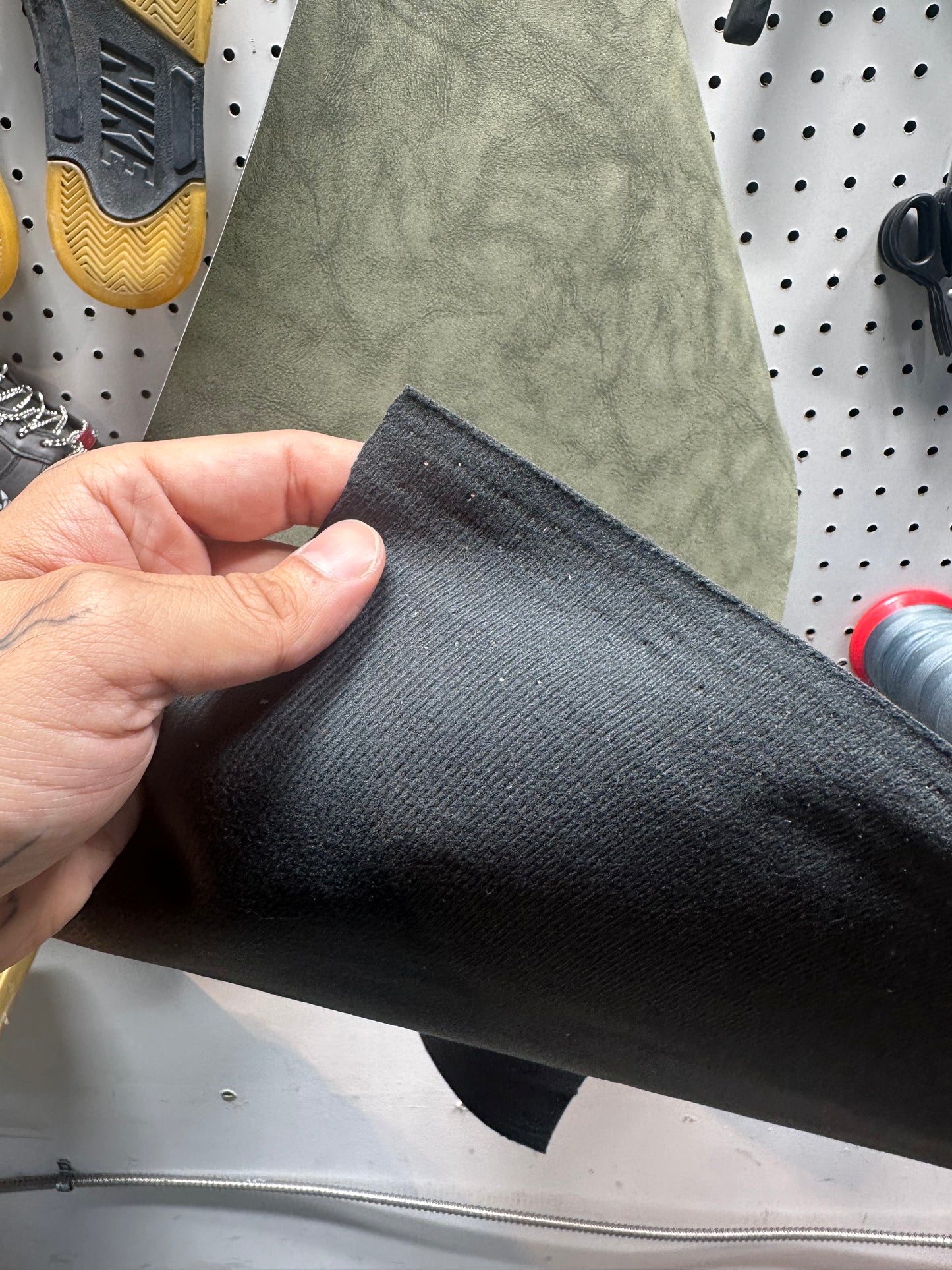 Leather - Taupe Green Vintage PU