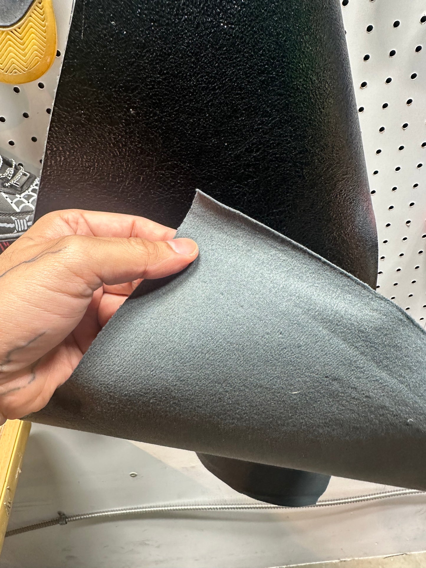 Leather - Metalic Texture Black PU