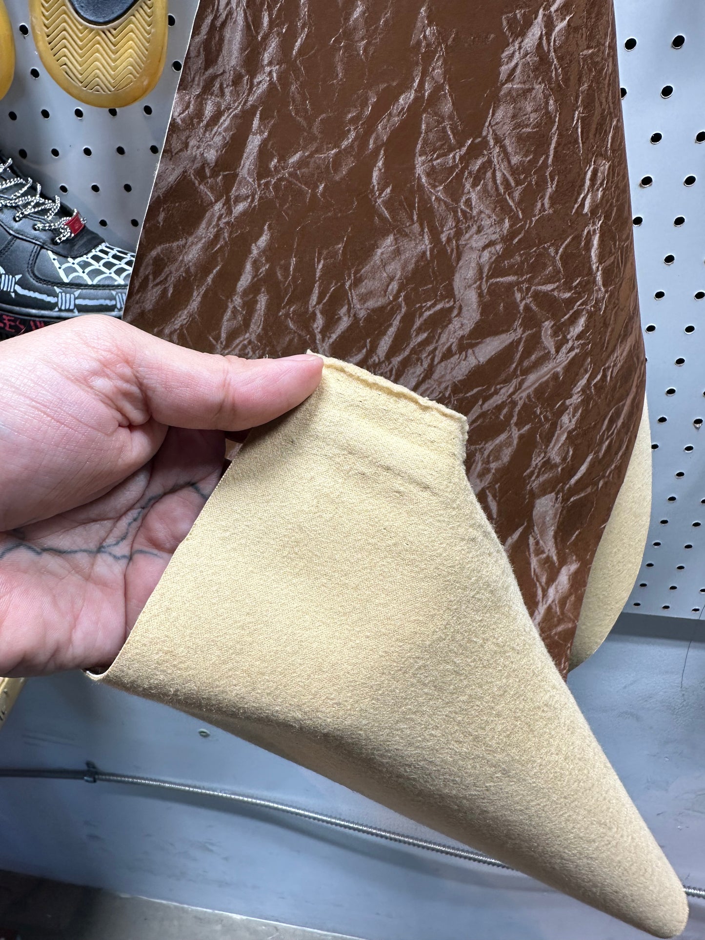 Leather - Illusion Crinkle Brown PU