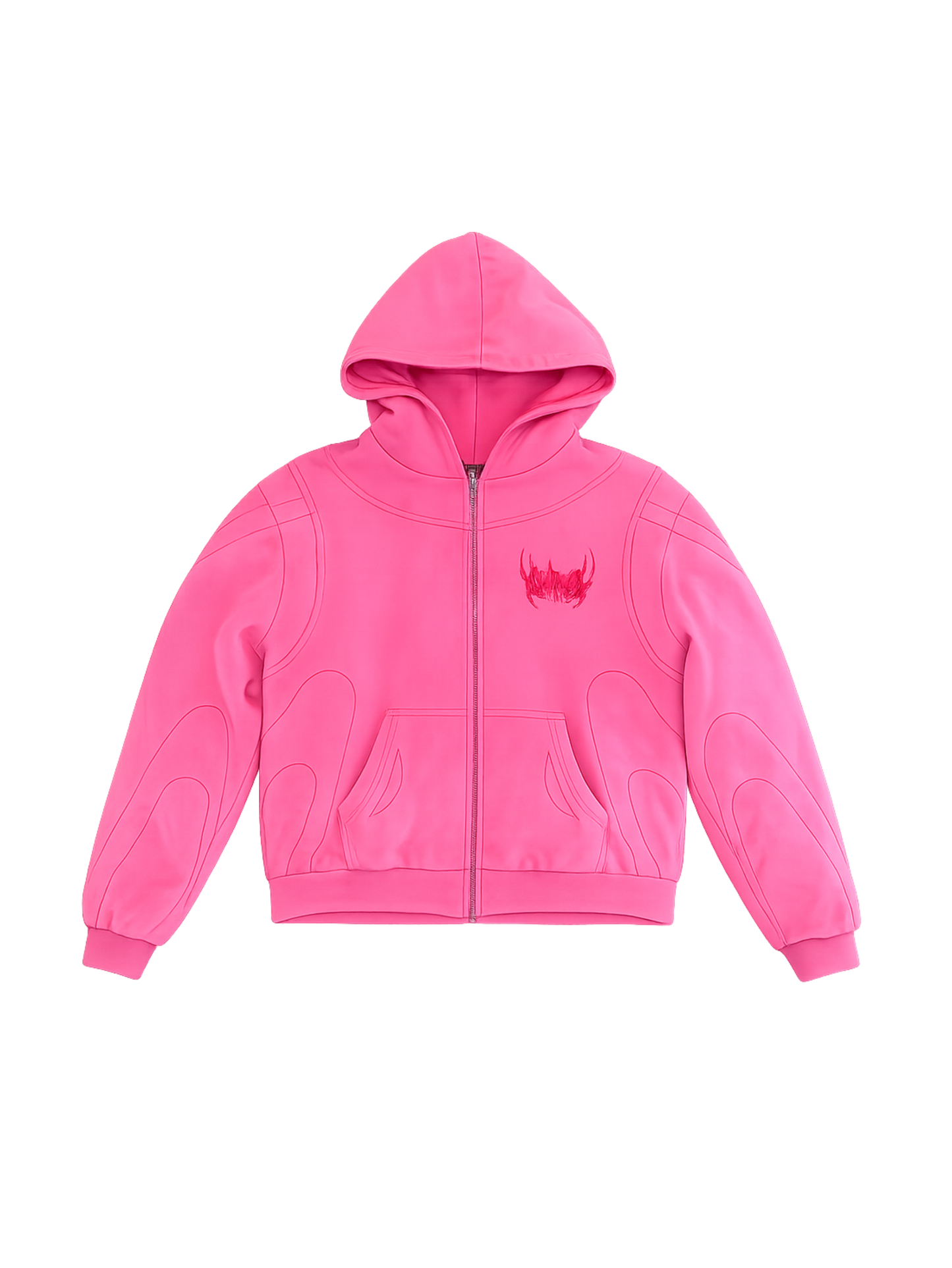 Arana stone wash pink Hoodie