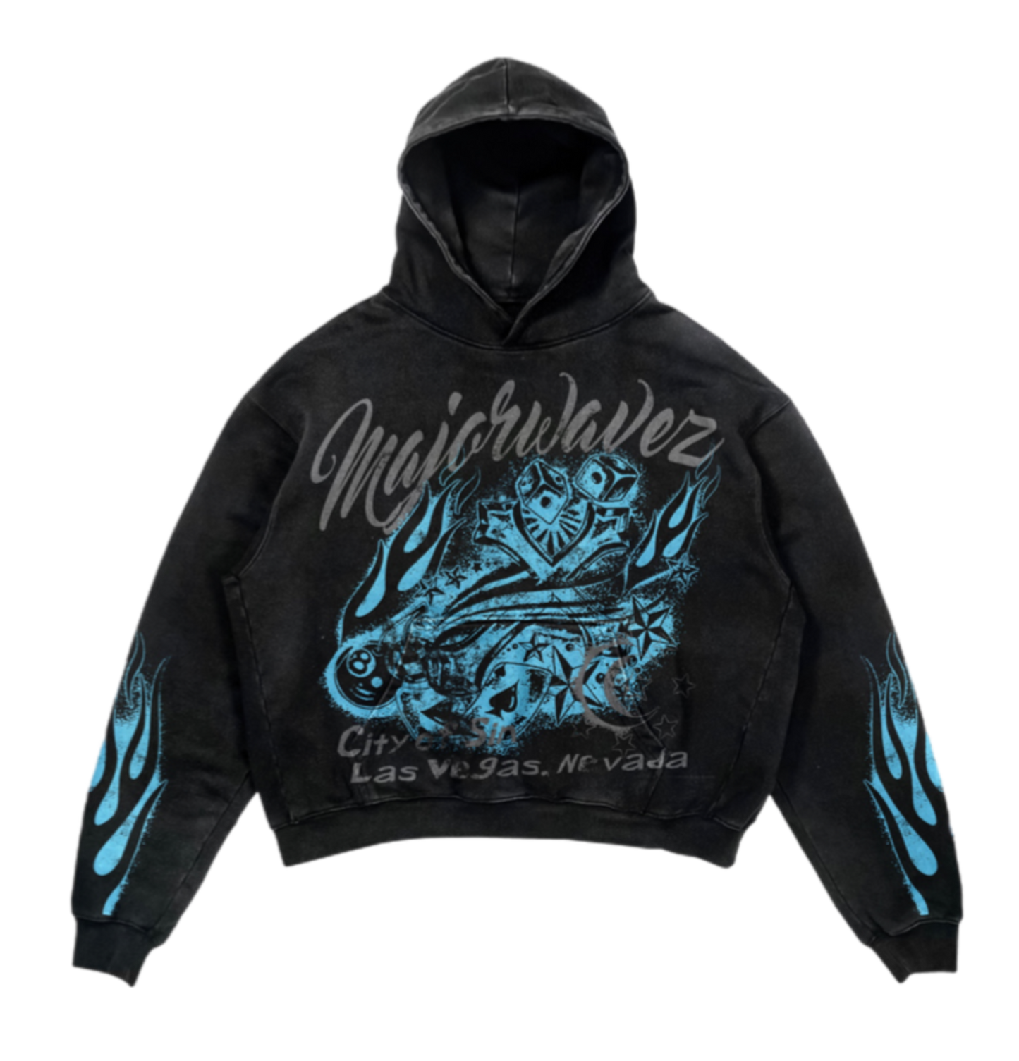 Arana x majorwavez Stone Wash Hoodie