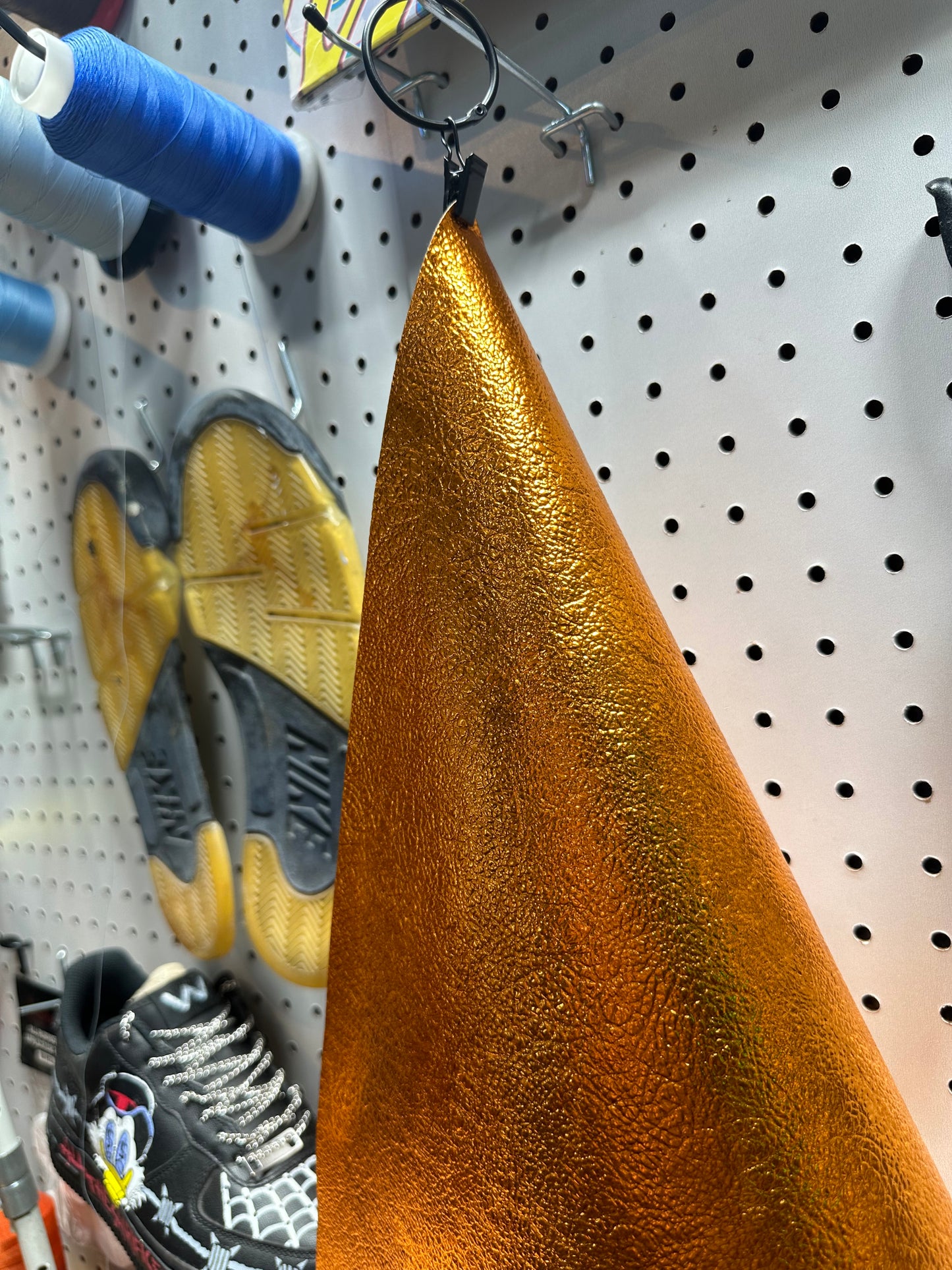 Leather - Metalic Texture Orange PU