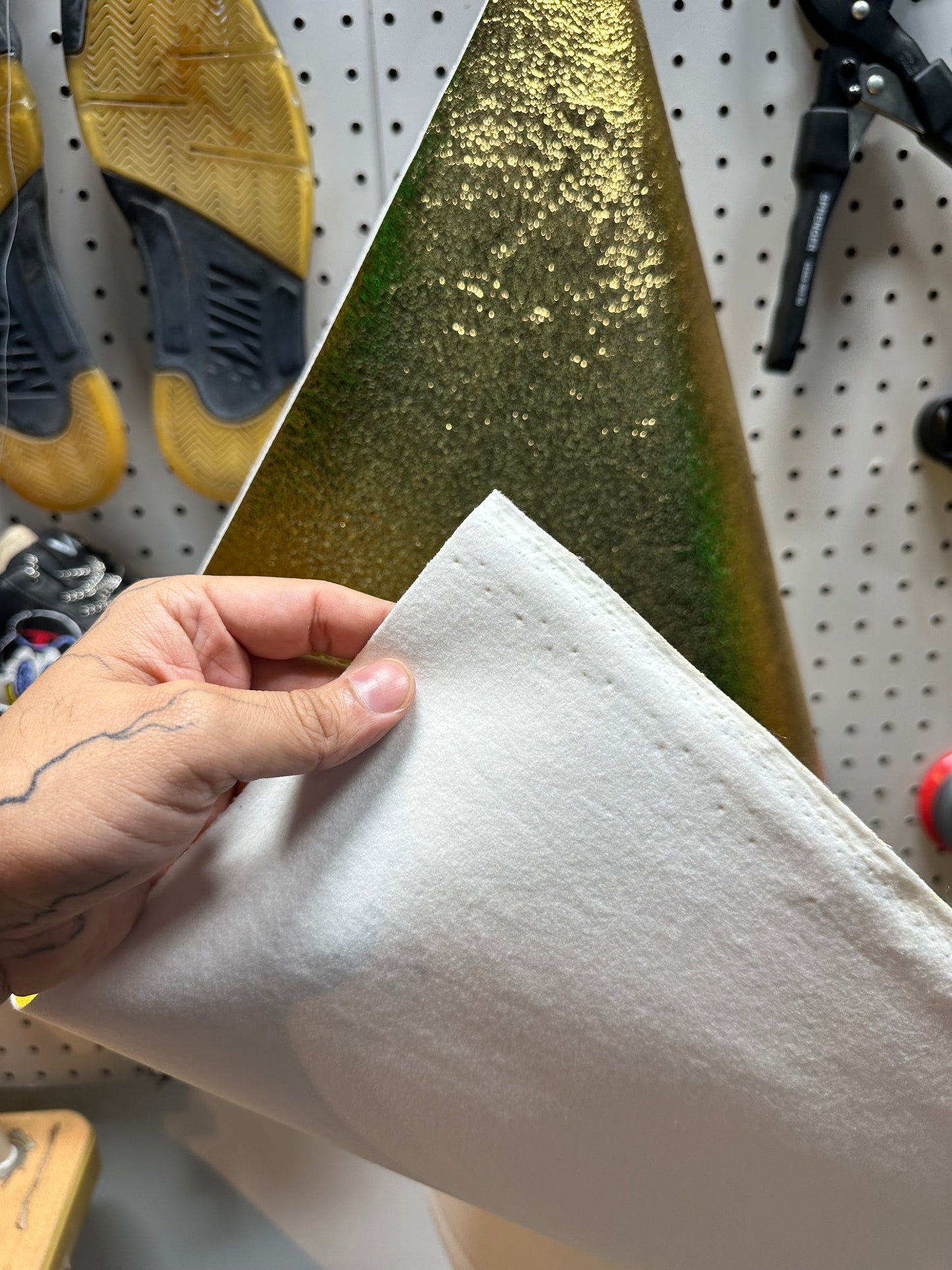 Leather - Metalic Texture Gold PU