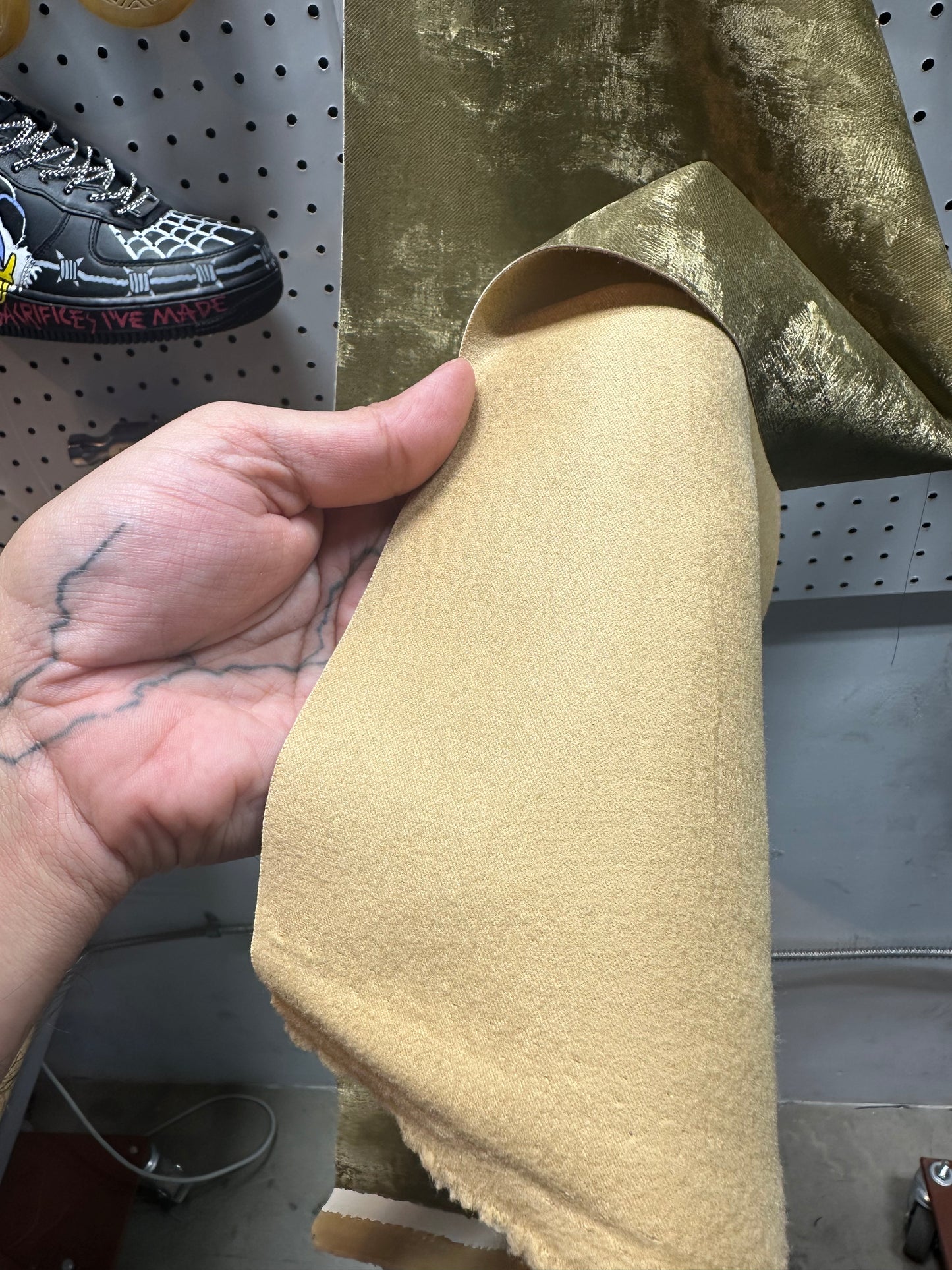 Leather - Swirl Texture Cream PU