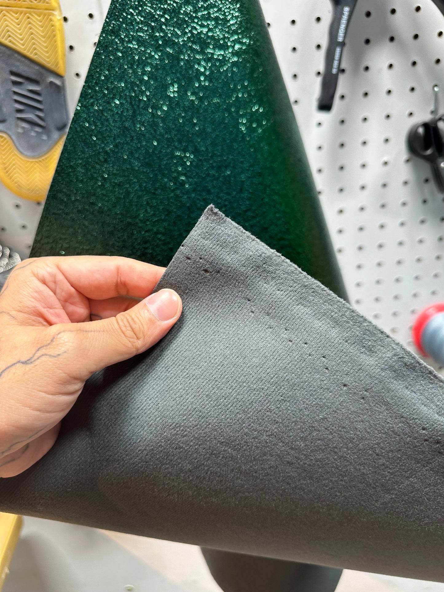 Leather - Metalic Texture Dark Green PU