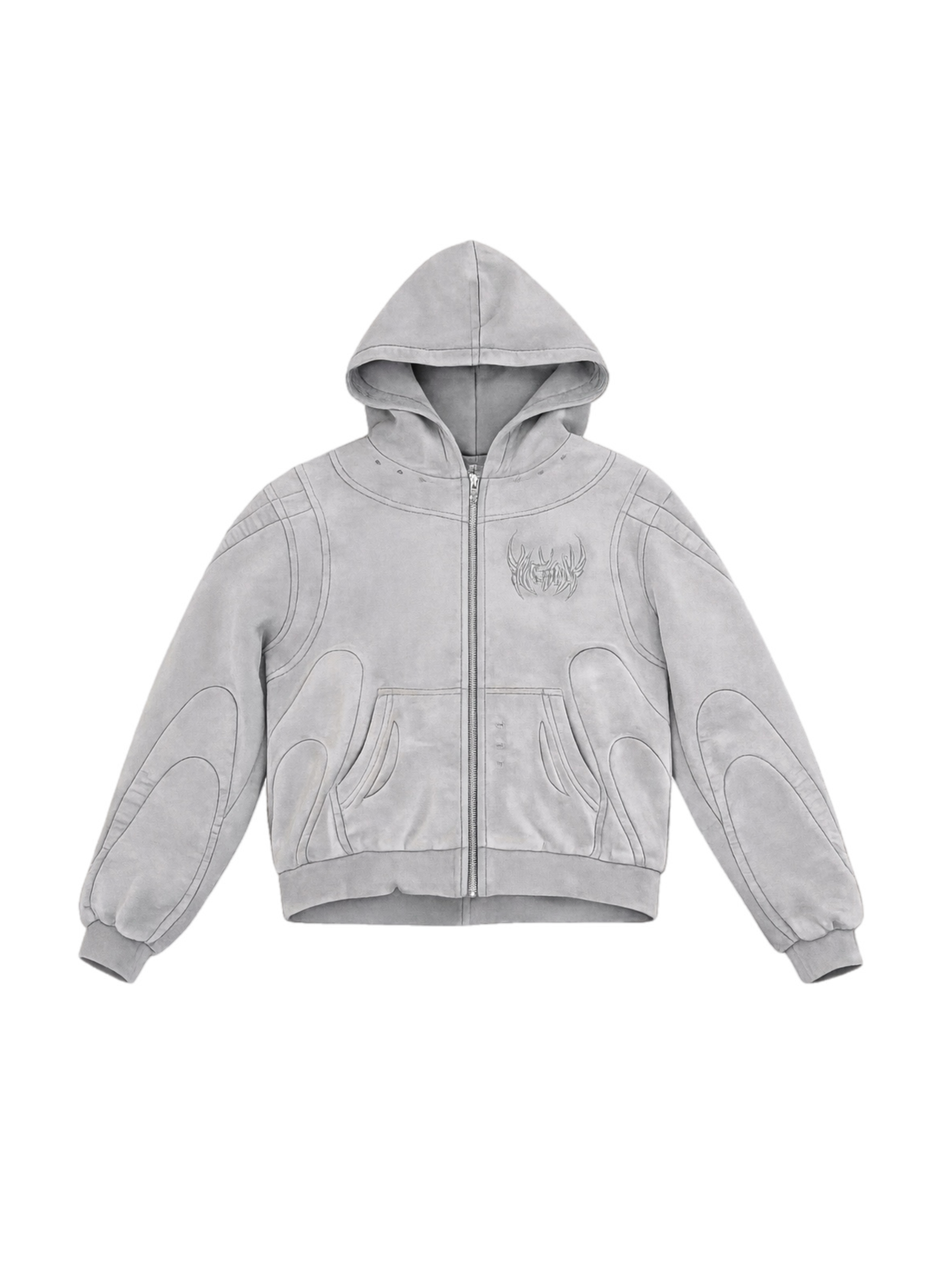 Arana stone wash light grey Hoodie