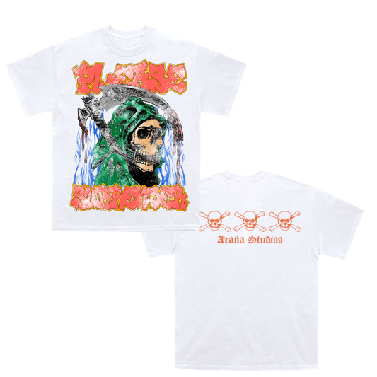 Please surrender reaper white tee