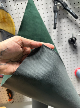 Leather - Forrest Green Velour PU