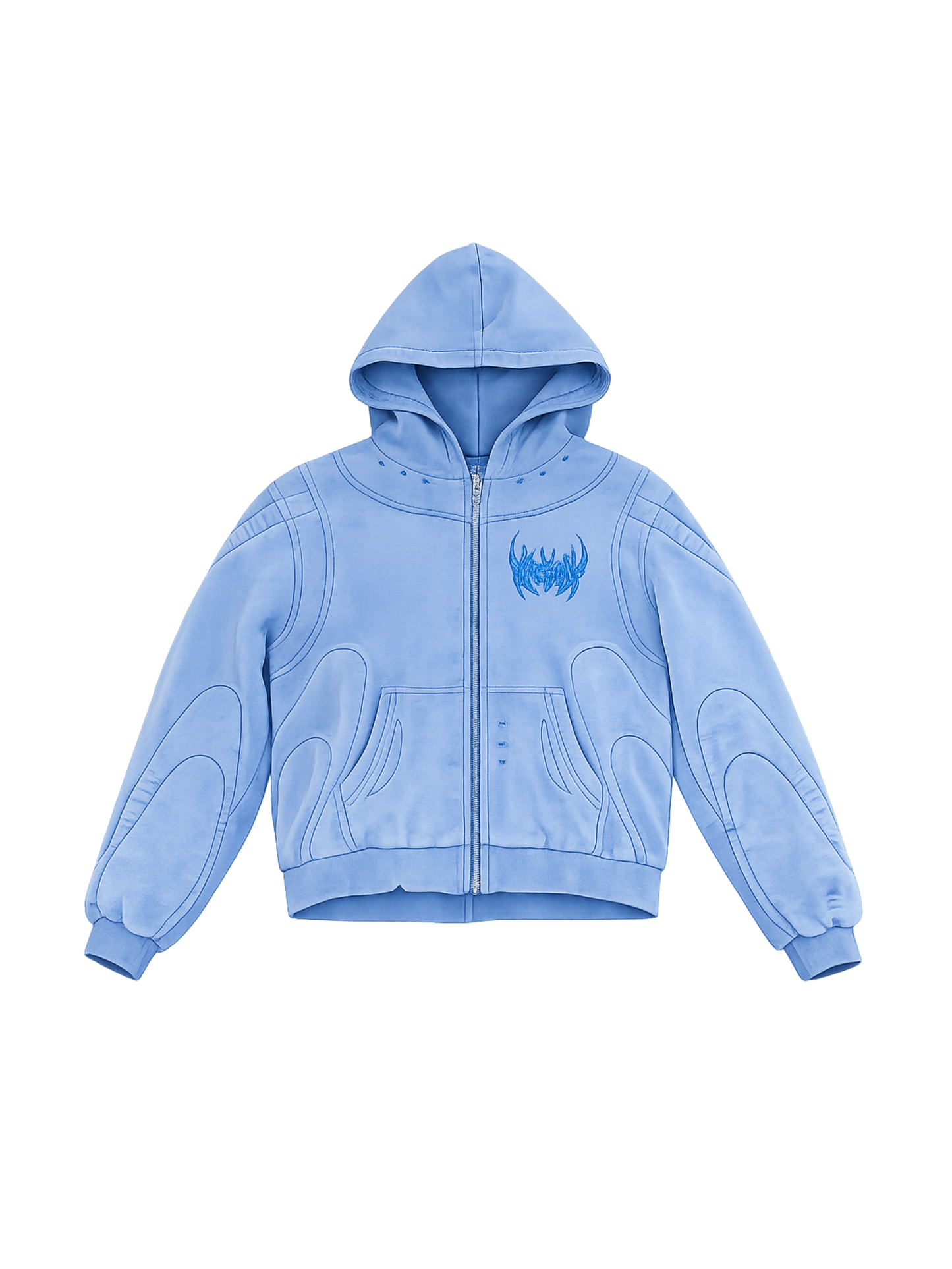 Arana stone wash blue Hoodie