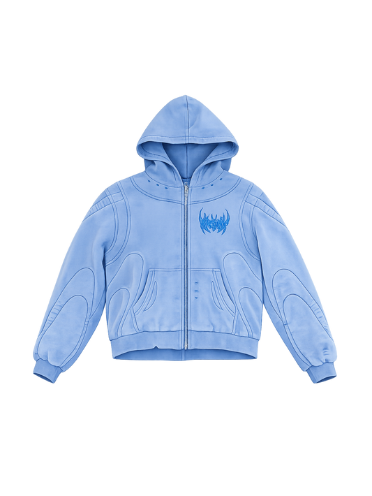 Arana stone wash blue Hoodie