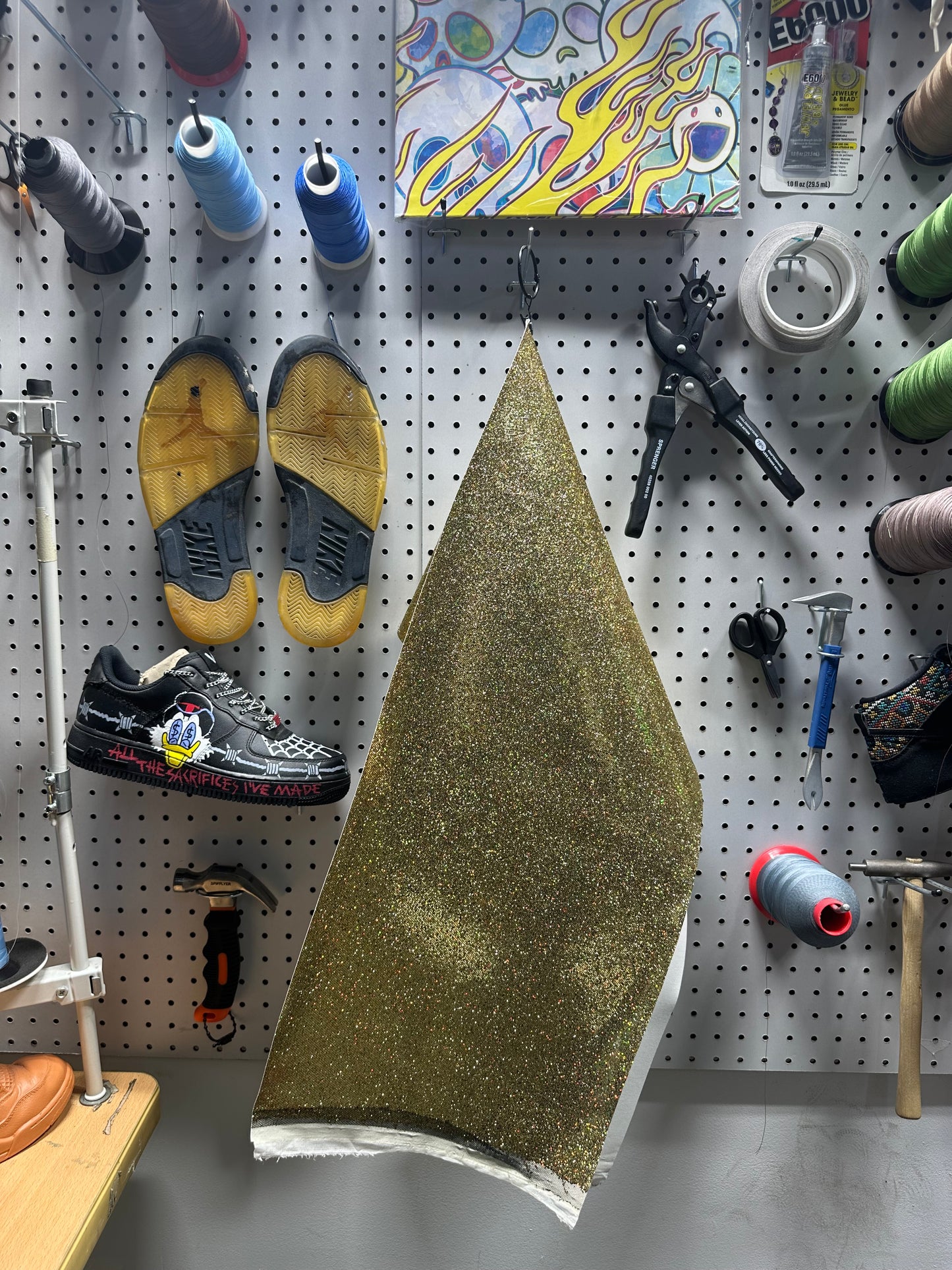 Leather - Glitter Gold PU