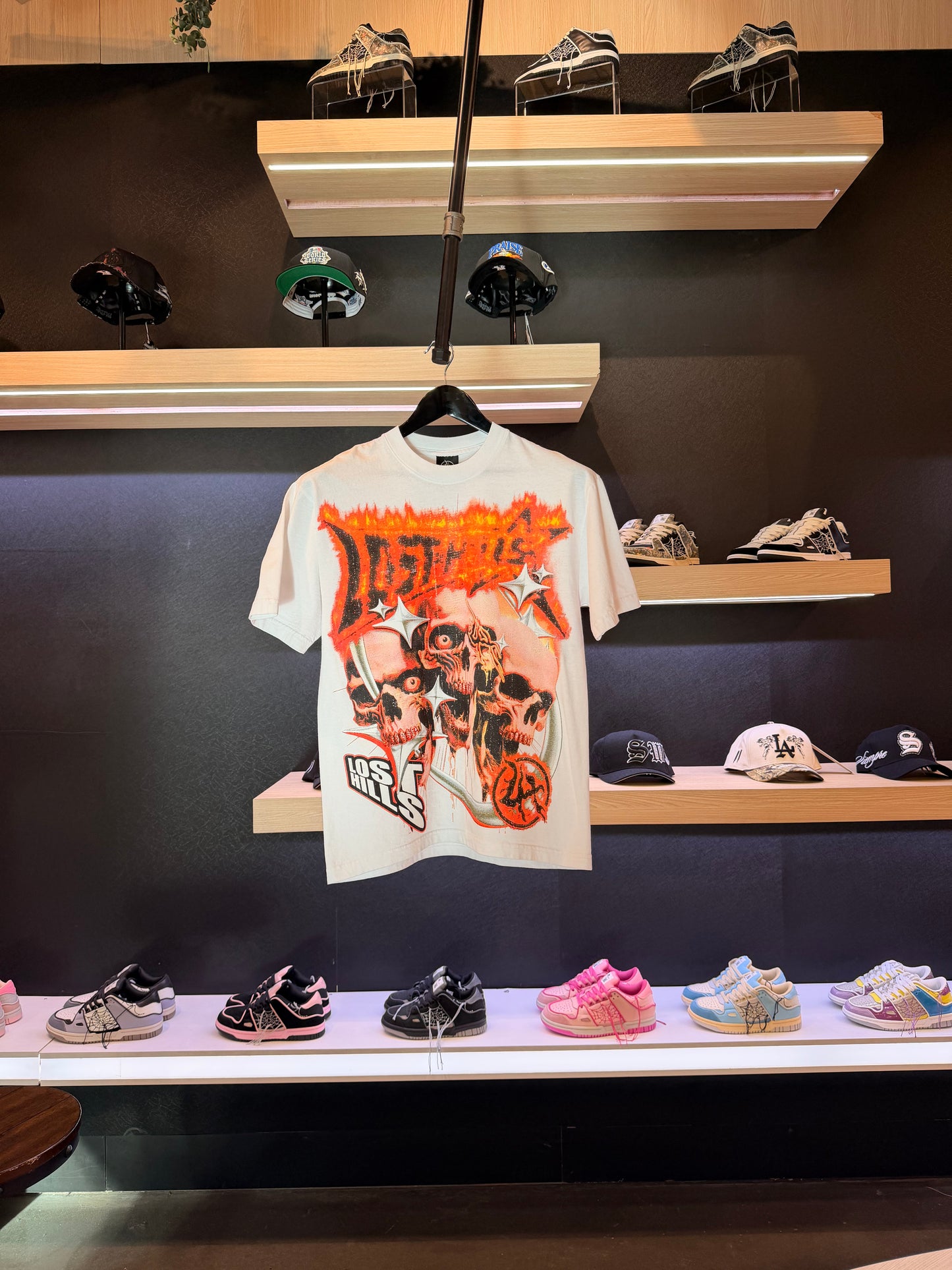 Lost hills Orange Skull Tee