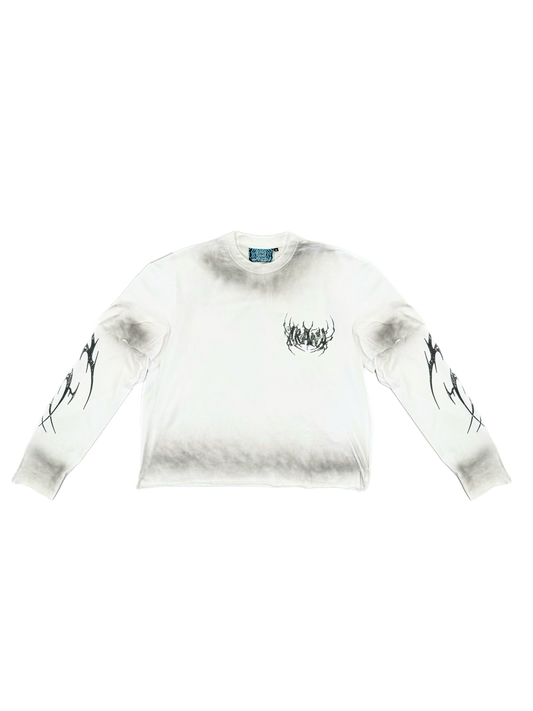 Arana spray long sleeve white