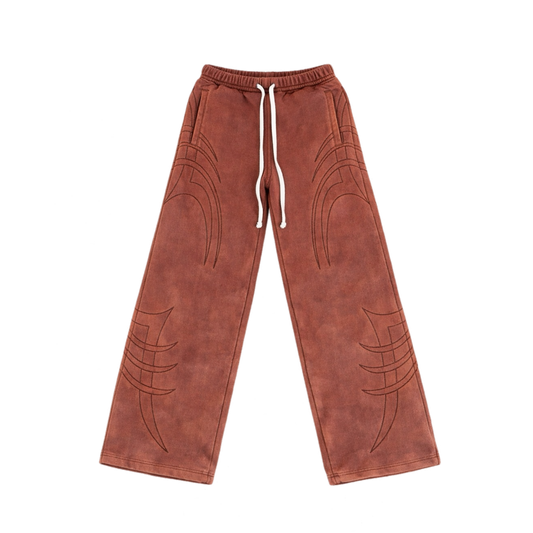 Arana stone wash brown pants
