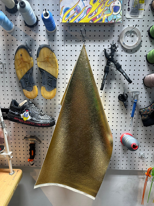 Leather -  Metalic Texture Gold PU