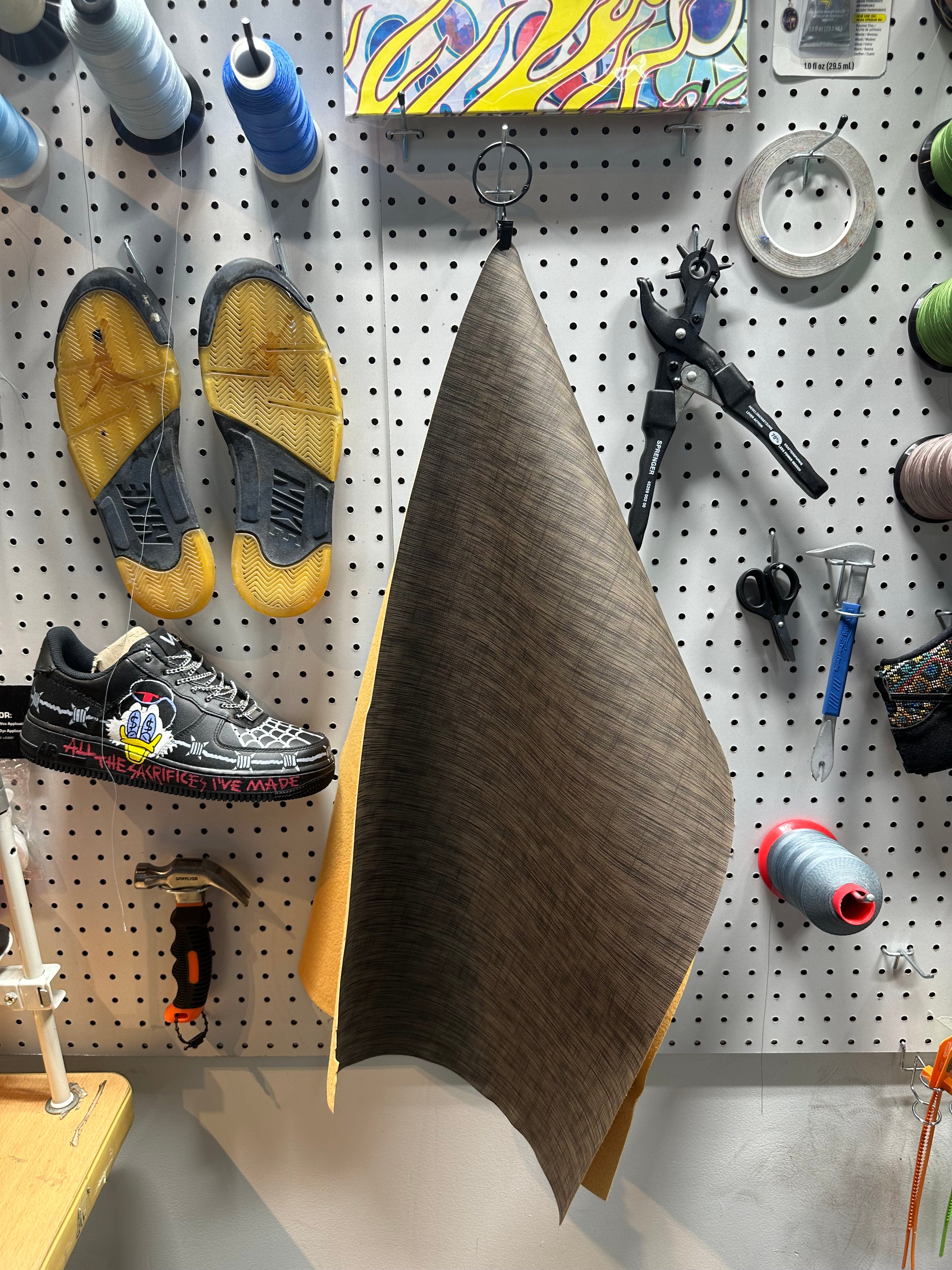 Stagger Ber Leather - Wooden Stagger Brown PU – Majorwavezlab