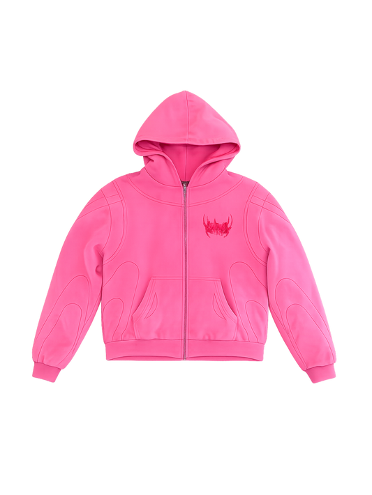 Arana stone wash pink Hoodie