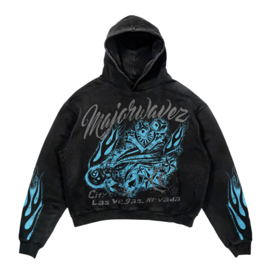 Arana x majorwavez Stone Wash Hoodie