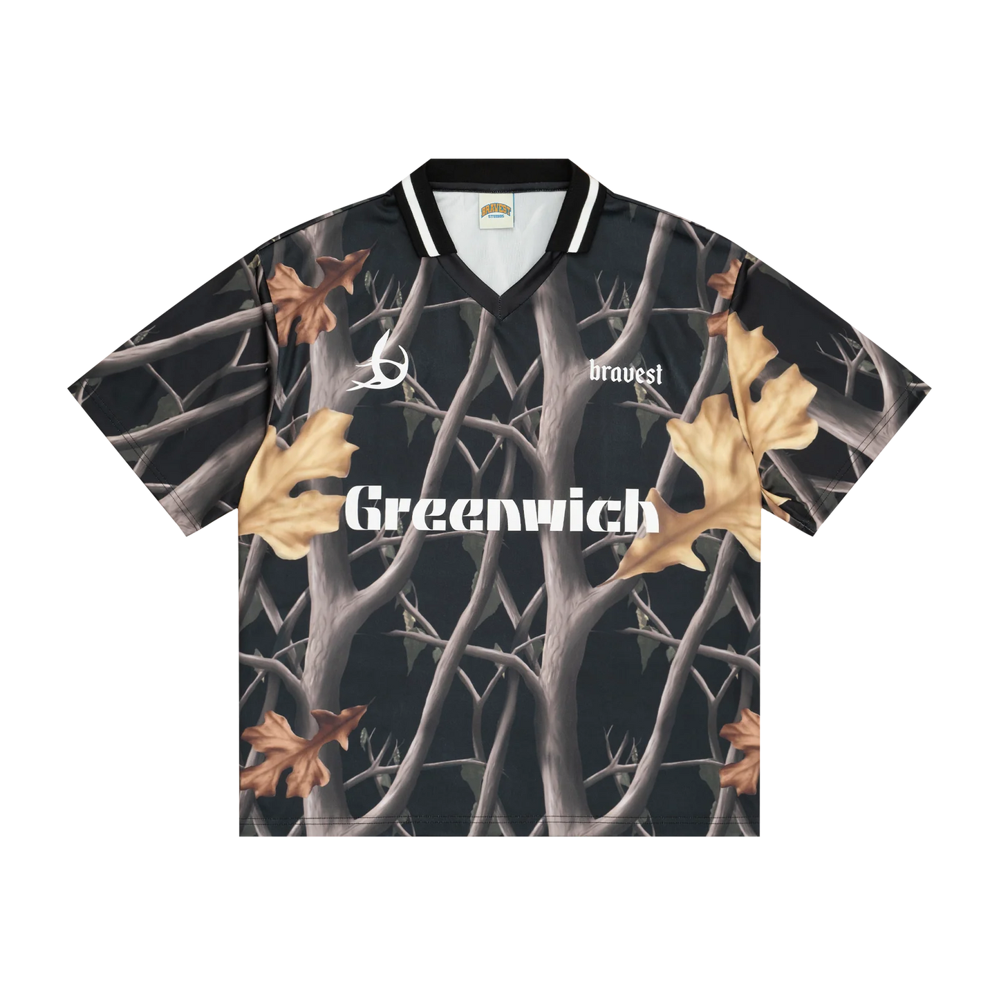 Bravest Black Camo Polo
