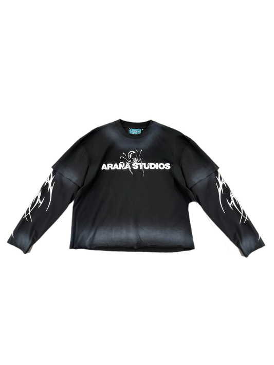 Arana spray long sleeve black