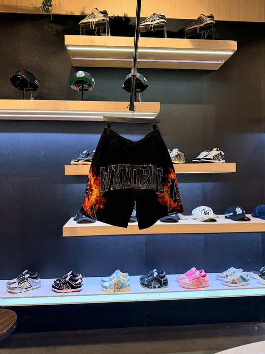 Wknd Riot black star shorts