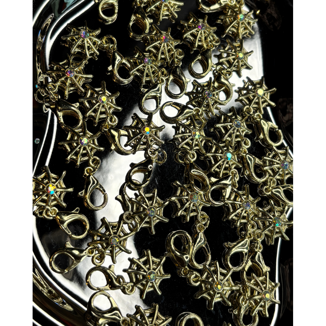 Charms - Spiderweb (mini rhinestone)