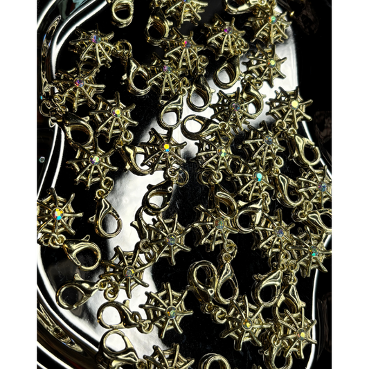 Charms - Spiderweb (mini rhinestone)