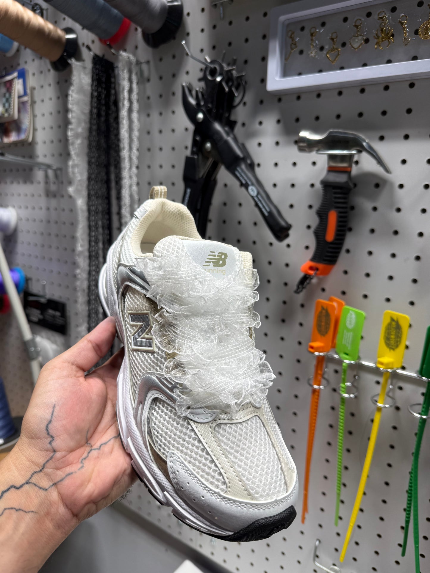 Shoelaces - Lace Pearls