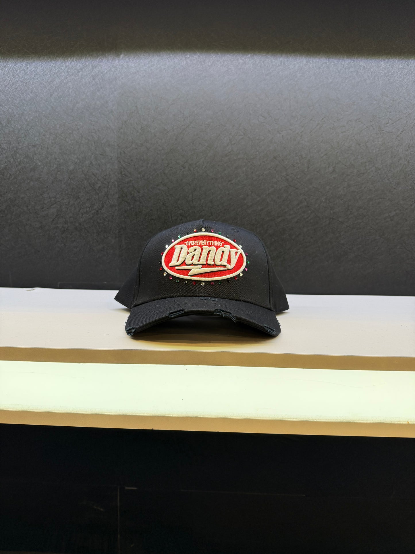Dandy Red Rhinestone hat