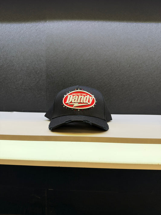 Dandy Red Rhinestone hat