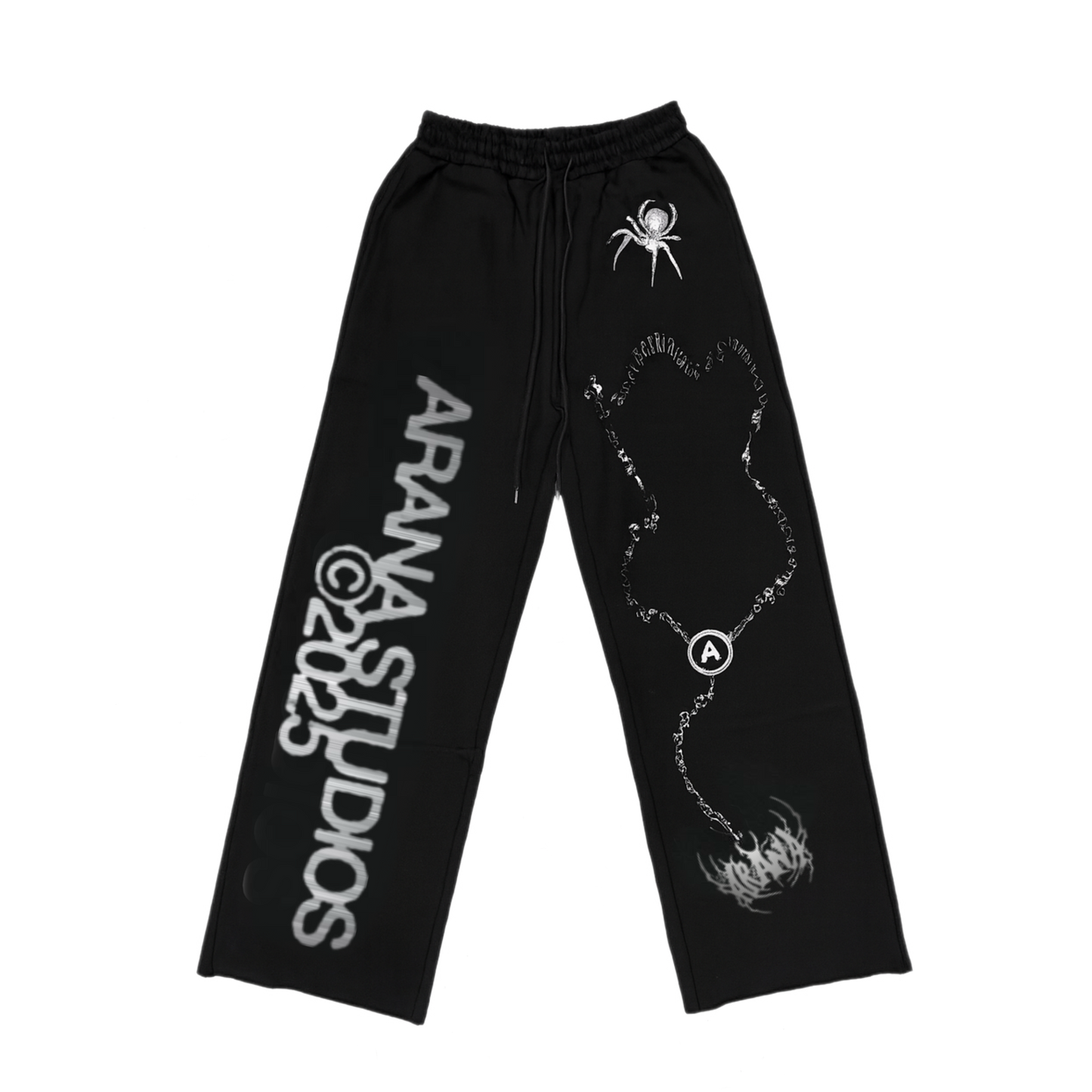 Arana 3D Silver spider pants