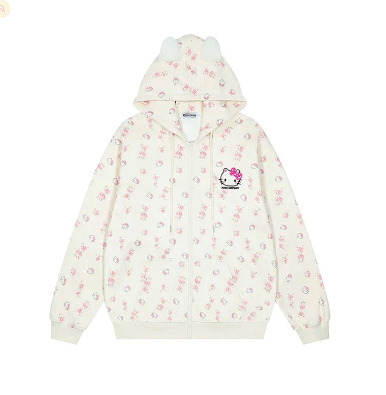HK Zip-up Y2K Hoodie