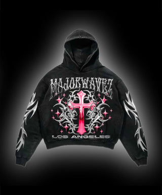 MW Pink Cross Hoodie