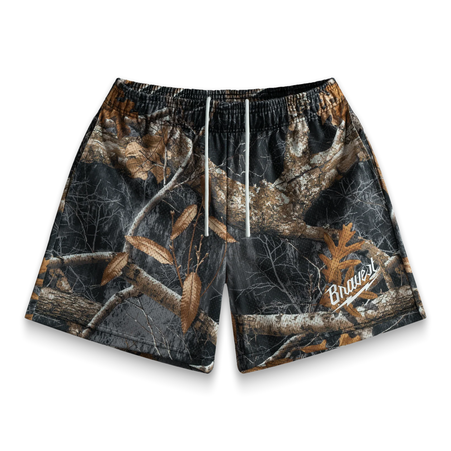 Bravest Black Camo Shorts